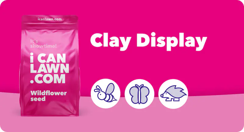 Pink product image of Clay Display wildflower seed